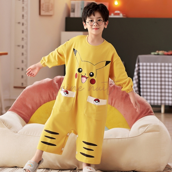 Pyjama Combinaison Enfant Panda Noir et Blanc