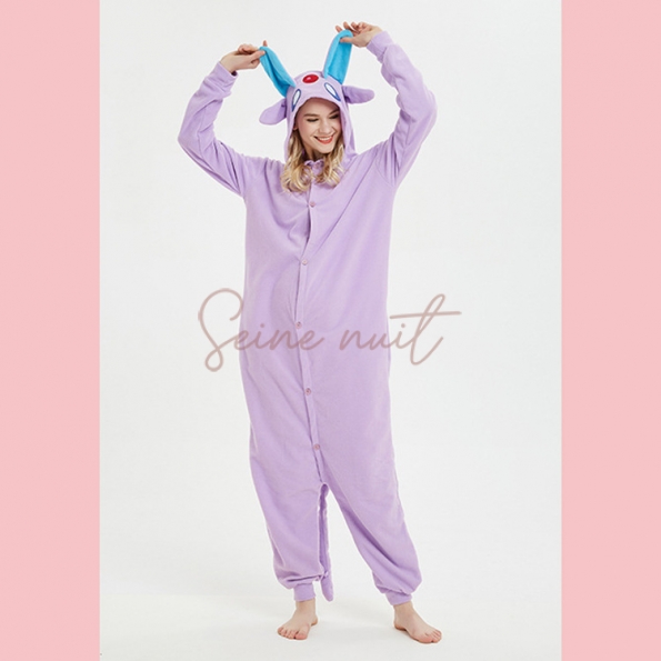 Combinaison Pyjama Dessin Animé Elfe Violet