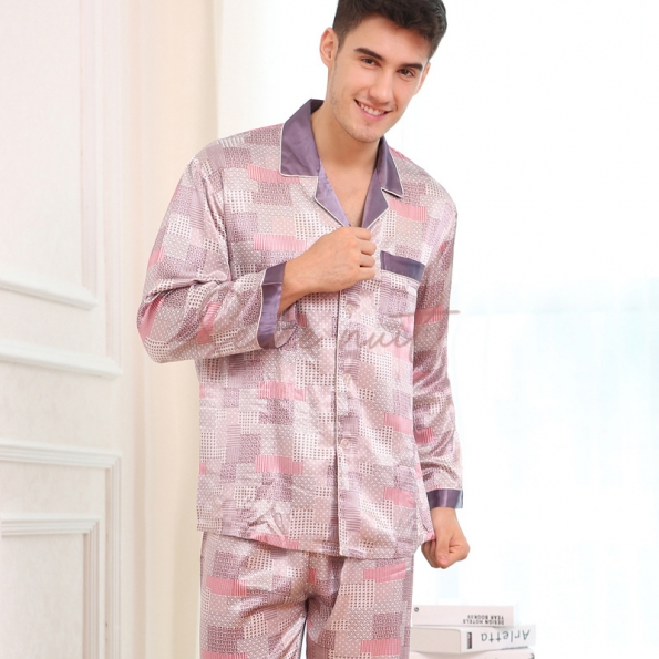 Pyjama Homme Ample Manches Longues Or