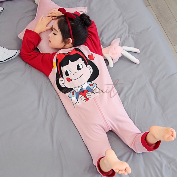 Combinaison Pyjama Fille Princesse Rouge