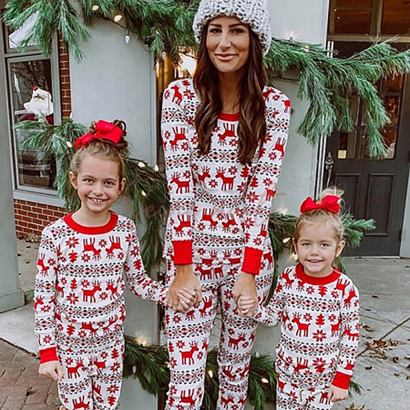 Ensemble de Pyjama Noël Famille Décontracté