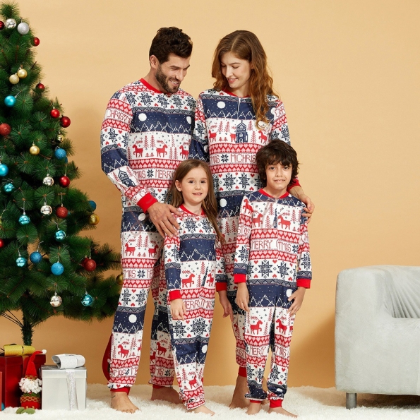 Combinaison de pyjama familiale de Noël