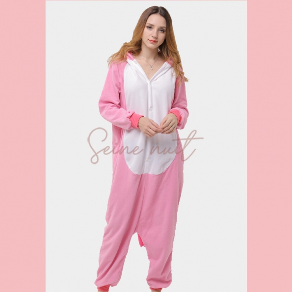 Combi Pyjama Licorne Rose Dessin Animé