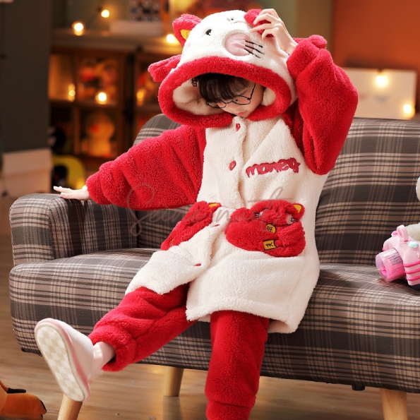 Pyjama fille Chat Rouge
