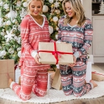 Nouveau Pyjama Noël Femme en Vrac New Fawn
