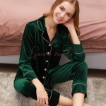 Pyjama Velours Vert Foncé
