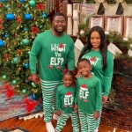 Ensemble de Pyjama Noël Famille à la Mode Décontractée