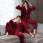 Pyjama Velours Rouge Pas Cher