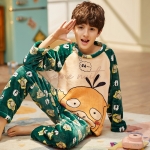 Pyjama Enfant Pilou Jaune Canard Vert