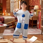 Pyjama Combinaison Enfant Astronaute Bleu