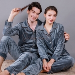 Pyjama Velours Homme Gris