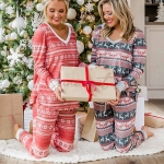 Nouveau Pyjama Noël Femme en Vrac New Fawn