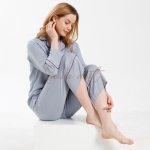 Pyjama Satin Femme de Couleur Unie