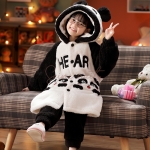Pyjama Fille Panda Noir et Blanc