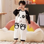 Combinaison Pyjama Enfant Panda Noir et Blanc Fine