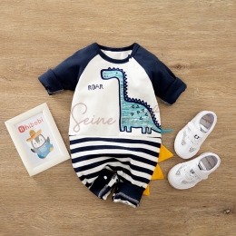 Pyjama Bébé d'automne une Pièce Dinosaure