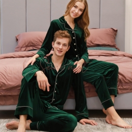 Pyjama Velours Vert Foncé