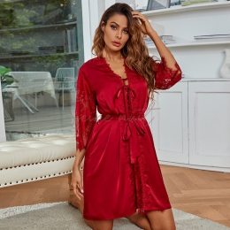 Nouvelle Chemise de Nuit Sexy en Dentelle Femme