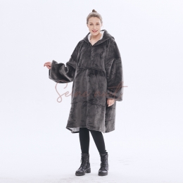 Pull Couverture Polaire Gris