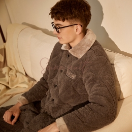 Pyjama Homme Polaire Gris Foncé