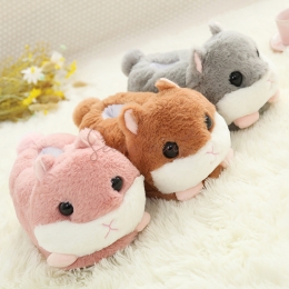 Chaussons en Peluche Imitation Hamster