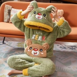 Pyjama Garçon Petit Ours Vert