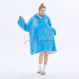 Sweat Plaid Adulte Géant Lac Bleu