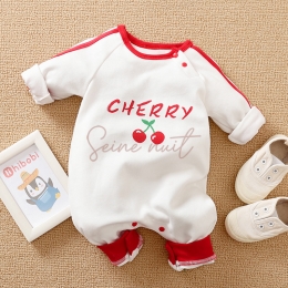 Pyjama Bébé une Pièce Dessin Animé Cerise