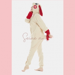 Combi Pyjama Dessin Animé et Haricot Rouge