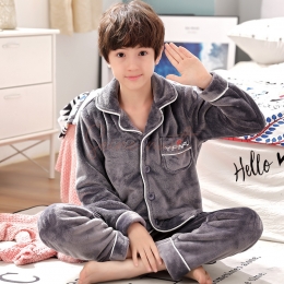 Pyjama Ado Garçon Gris Foncé