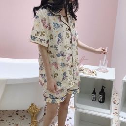 Pyjama Disney Star Delu Manches Courtes Jaune Clair