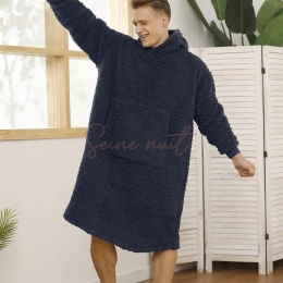 Sweat Plaid Homme Bleu Marine