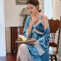 Pyjama Velours Femme Ample Rétro