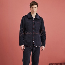 Ensemble de Pyjama Pilou Pilou Homme Gris Etain