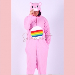 Combinaison Pyjama Ours Arc-en-Ciel de Dessin Animé Mignon