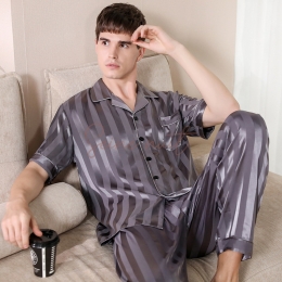 Pyjama Homme Eté Gris Foncé