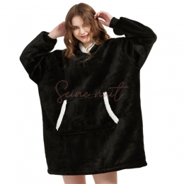 Sweat Oversize Noir Femme