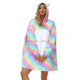 Pull Plaid Licorne de Couleur
