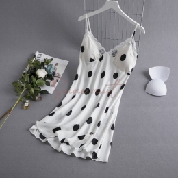 Pyjama Femme Sexy en Dentelle à Pois