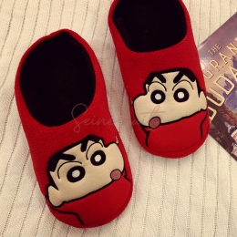 Cartoon Crayon Shin-Chan Little White Pantoufles en Coton Peluche