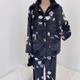 Pyjama Disney Femme Mickey Noir