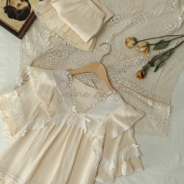 Ensemble de Pyjama Femme Coton Abricot