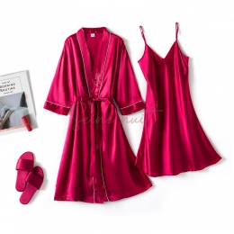 Pyjama d'été Sexy Deux Pièces Manches Cinq Points