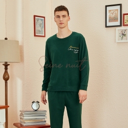 Ensemble de Pyjama Polaire Homme Vert