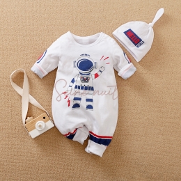 Pyjama Bébé une Pièce Astronaute en Coton