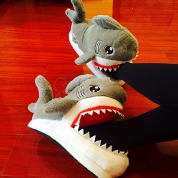 Pantoufles en Coton Requin Dessin Animé Mignon Femme