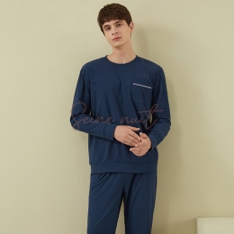 Ensemble de Pyjama Polaire Homme Marine
