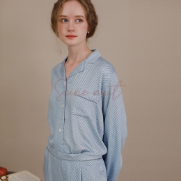 Ensemble Pyjama Satin à Pois Molan