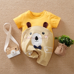 Pyjama Bébé une Pièce Ours en Coton