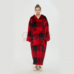 Sweat Plaid Femme Rouge